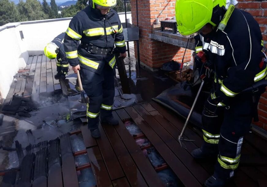 POŽAR U BANJALUČKOM HOTELU Vatru gasilo šest vatrogasaca (FOTO)