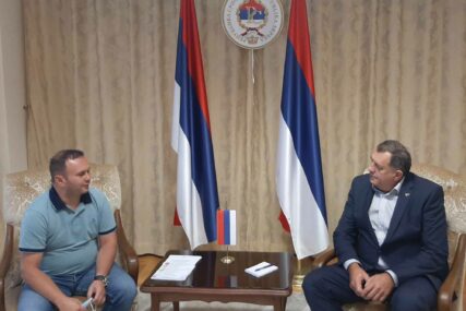 SIGURNI U UBJEDLJIVU POBJEDU Dodik se sastao sa kandidatom za gradonačelnika Istočnog Sarajeva