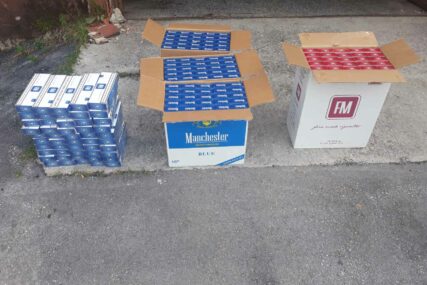 KRIJUMČAR BJEŽAO OD POLICIJE Zaplijenjeno 5.300 kutija cigareta, duvan i municija