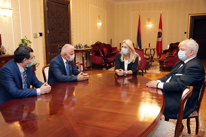 „SVIJETAO PRIMJER SOLIDARNOSTI“ Cvijanovićeva razgovarala sa predsjednikom Odbora za pomoć Kosovu i Metohiji