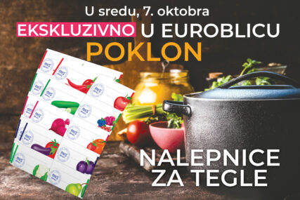 POKLON ZA LAKŠU PRIPREMU ZIMNICE Kupite „EuroBlic“ 7. oktobra i dobićete NALJEPNICE ZA TEGLE