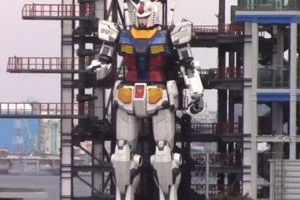 "GUNDAM" POKAZAO SPOSOBNOSTI Robot visok 18 metara prošetao gradom (VIDEO)