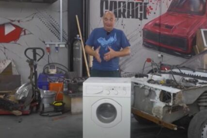 NEVJEROVATNO, ALI ISTINITO U veš-mašinu ugradili motor od auta i prali U PETOJ BRZINI (VIDEO)