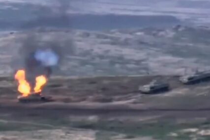 RATNO STANJE U JERMENIJI Oboreni helikopteri, uništeni tenkovi, CIVILNE ŽRTVE NA OBJE STRANE (VIDEO)