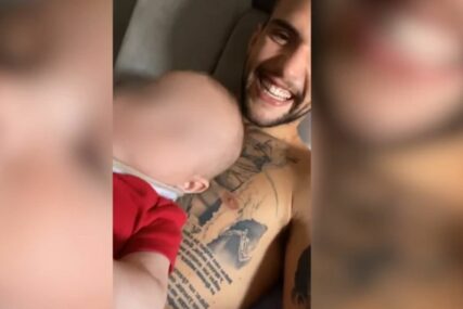 PRIZOR KOJI TOPI SRCA Veljko je uzeo sina u naručje i ne skidaju osmijehe (VIDEO)