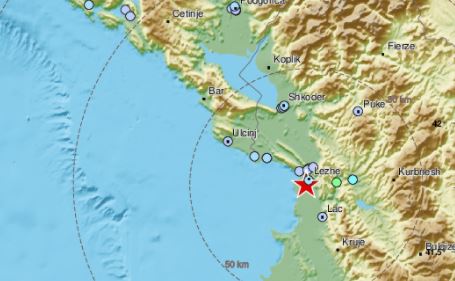 TRESLO SE TLO U ALBANIJI Zemljotres se osjetio u Ulcinju, Baru i Podgorici