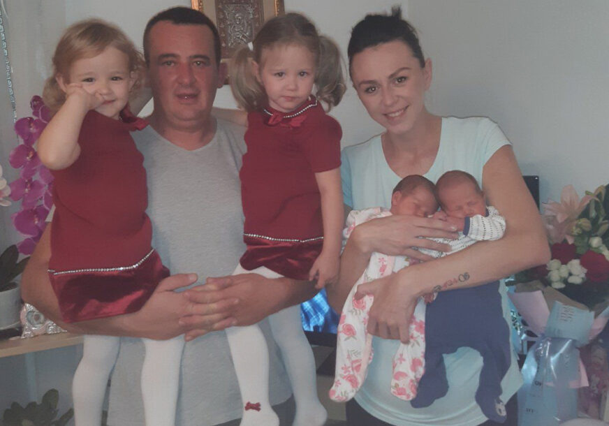 KUĆA PUNA SREĆE NAKON DECENIJE BORBE Milijan i Sandra dobili četiri bebe iz dva pokušaja vantjelesne oplodnje