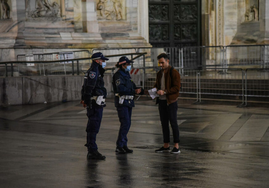 ITALIJA UVODI POLICIJSKI ČAS Zabrana kretanja noću osim uz potvrdu