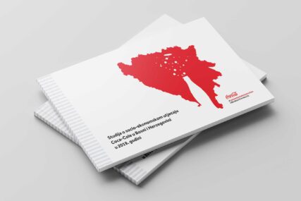 DOPRINOS 186 MILIONA KM Virtuelno predstavljena treća Studija o socio-ekonomskom uticaju Coca-Cole u BiH u 2019.