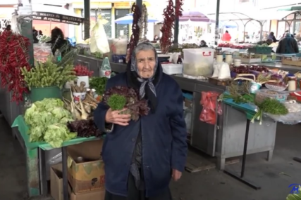 "NEĆE DJECA DA RADE KAO ŠTO SU PRIJE" Baka Zagorka ima 99 godina i svakog dana na pijaci prodaje povrće