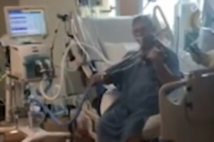 NEUNIŠTIVI DUH MUZIČARA Pacijent priključen na kiseonik svirao violinu u bolnici (VIDEO)