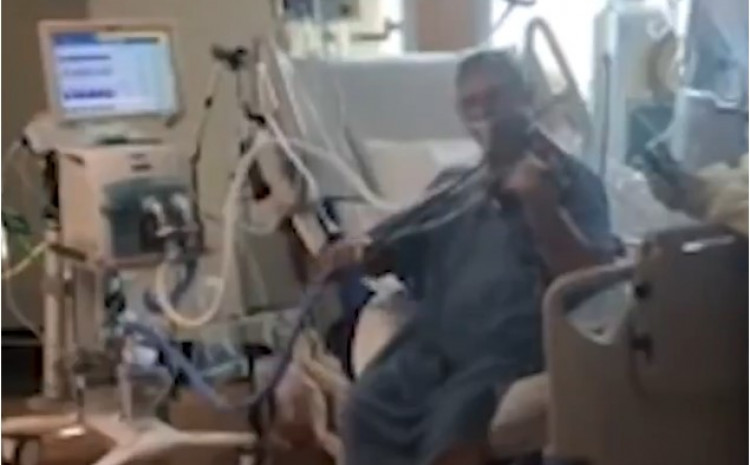 NEUNIŠTIVI DUH MUZIČARA Pacijent priključen na kiseonik svirao violinu u bolnici (VIDEO)