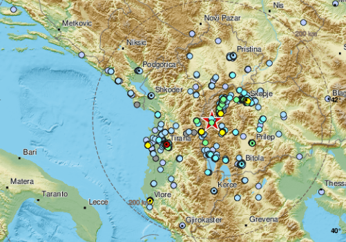 TLO NE PRESTAJE DA PODRHTAVA Novi zemljotres jačine 4,9 stepeni Rihtera u Sjevernoj Makedoniji