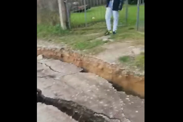 ZEMLJA SE OTVORILA Apokaliptični snimak iz epicentra zemljotresa u Hrvatskoj (VIDEO)