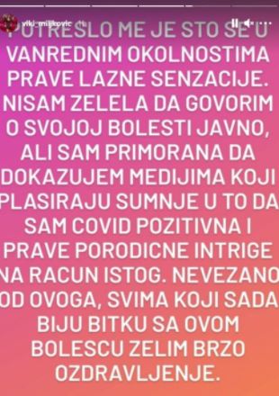 FOTO: VIKIMILJKOVIC/INSTAGRAM/SCREENSHOT