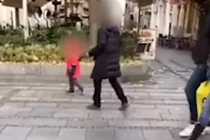 "BUDALO, DOLAZI OVAMO!" Dijete histeriše i viče na majku nasred šetališta (VIDEO)