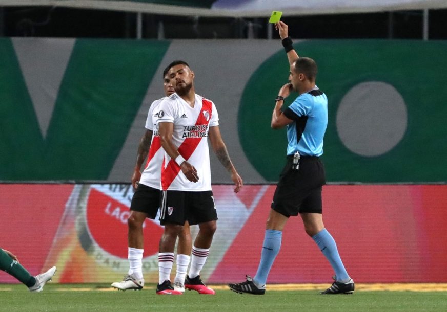 SUDIJA U GLAVNOJ ULOZI Riveru poništeni gol i penal, Palmeiras u finalu Kopa Libertadores (VIDEO)