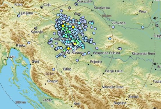 JOŠ JEDAN POTRES Zemljotres magnitude 3,1 po Rihteru registrovan kod Petrinje