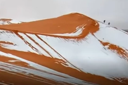 SNIJEG U SAHARI Bijeli pokrivač dočekan s oduševljenjem (FOTO) (VIDEO)