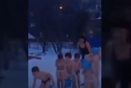 MOŽDA ZVUČI SUROVO Iz vrtića u saunu, pa na ledeno tuširanje na snijegu (VIDEO)