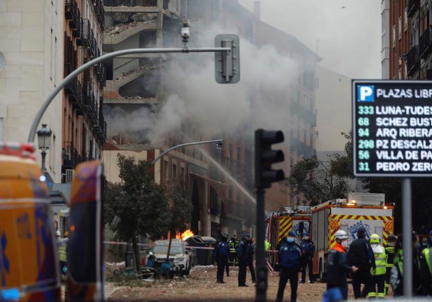 VIŠE LJUDI POVRIJEĐENO U stravičnoj eksploziji u Madridu poginule TRI OSOBE