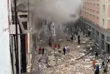 STRAŠNA EKSPLOZIJA U MADRIDU Jedna zgrada uništena, sumnja se na gas (VIDEO)