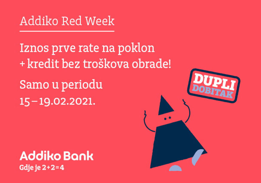 Ugovorite Addiko Blic gotovinski kredit uz iznos PRVE RATE NA POKLON