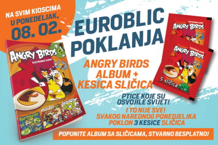 ALBUM I PAKET SLIČICA U ponedjeljak, 8. februara, dva poklona uz "EuroBlic"