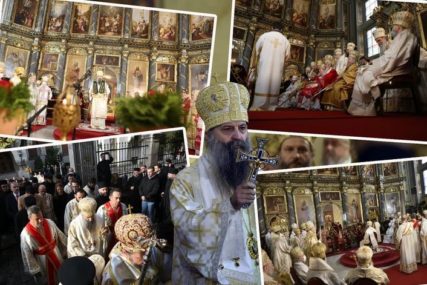 Sabornom crkvom odzvanja "DOSTOJAN": Porfirije i zvanično ustoličen, novi patrijarh primio simbole poglavara (FOTO)