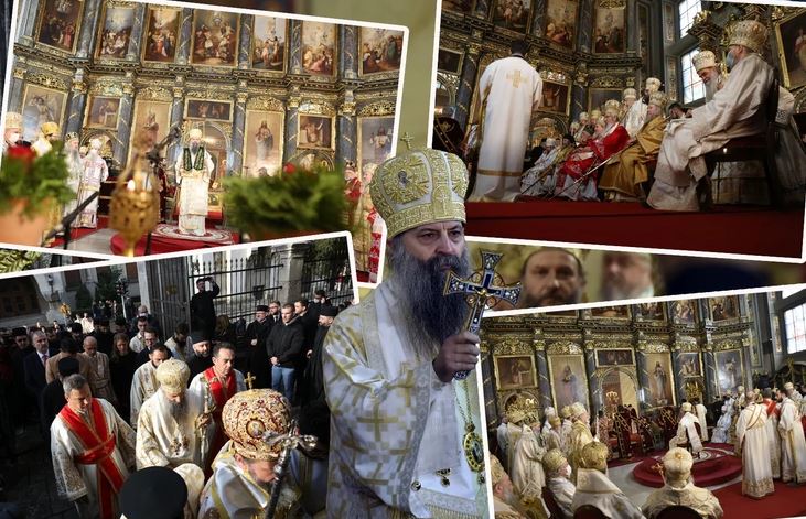 Sabornom crkvom odzvanja "DOSTOJAN": Porfirije i zvanično ustoličen, novi patrijarh primio simbole poglavara (FOTO)