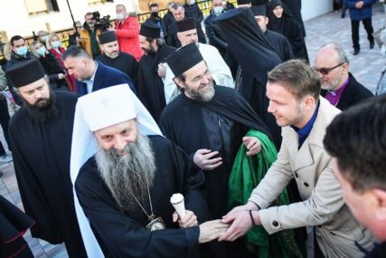 Susret sa patrijarhom Porfirijem: Stanivuković prisustvovao molitvi u Jasenovcu