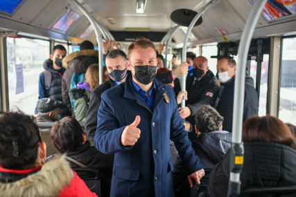 PROVOZAO SE NOVOM LINIJOM Stanivuković: Grad treba moderan i evropski javni prevoz (FOTO)
