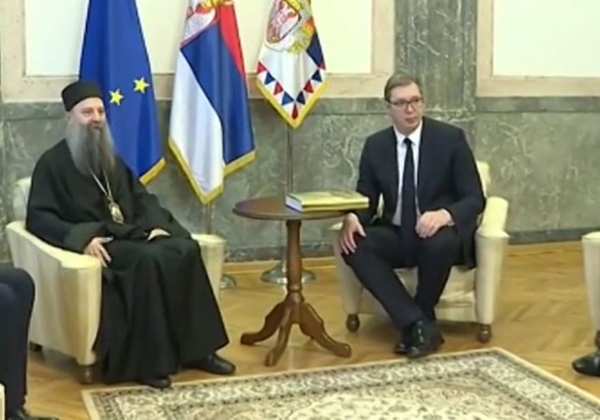 Vučić nakon sastanka sa patrijarhom Porfirijem “Ako crkva i država ne sarađuju SRBIJA JE LAKA META”