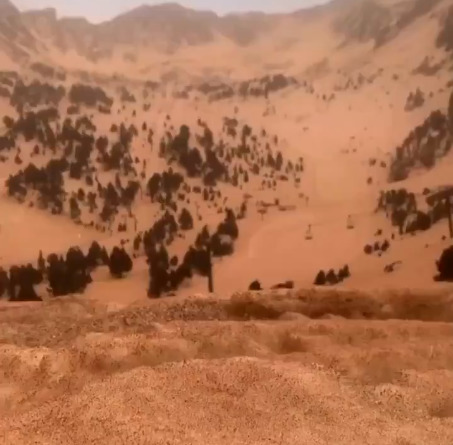 KAO NA MARSU Pijesak iz Sahare prekrio snijeg širom Evrope (VIDEO)
