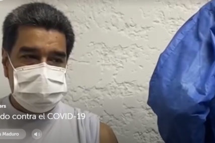 "MOJA PRVA DOZA" Predsjednik Venecuele primio rusku vakcinu (VIDEO)