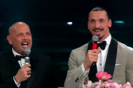 ODUŠEVILI PUBLIKU Mihajlović i Ibrahimović blistali na Sanremu pjevajući popularni italijanski hit (VIDEO)