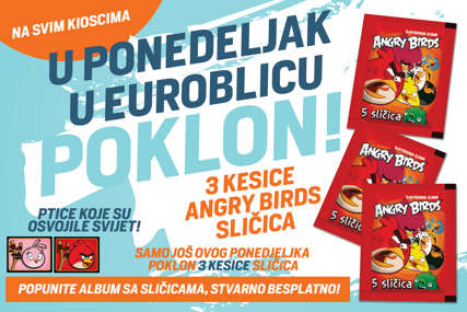 Posljednja prilika da POPUNITE OMILJENI ALBUM: Za čitaoce "EuroBlica" danas besplatno 15 Angry Birds sličica