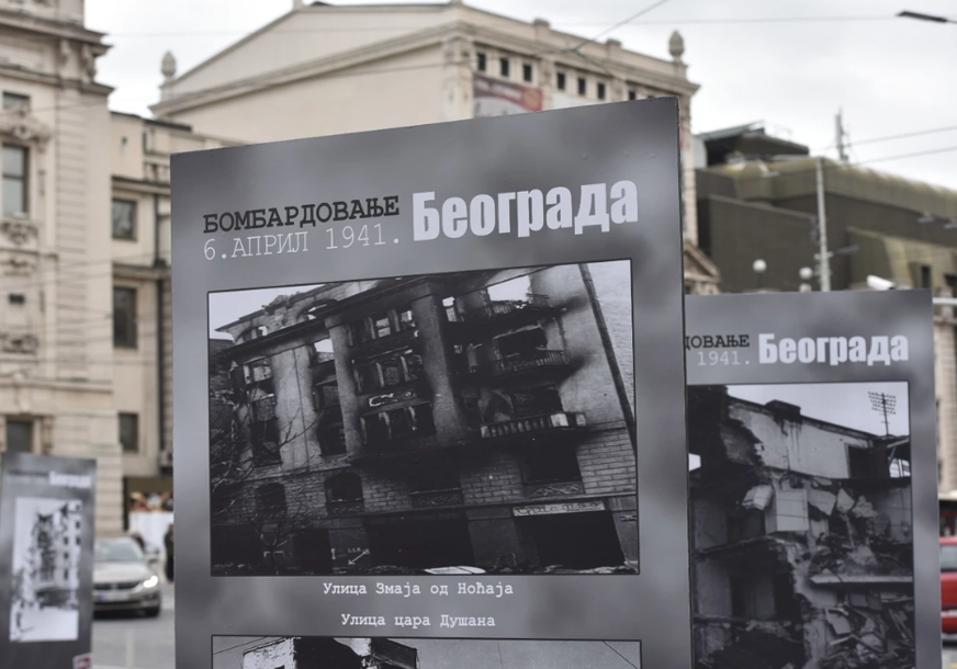 SJEĆANJE NA ŽRTVE I RAZARANJA Na Trgu republike otvorena izložba o bombardovanju Beograda (FOTO)