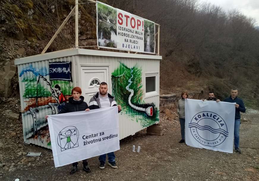 "KUĆA ZA ODBRANU RIJEKA" Ekolozi uporni u borbi protiv gradnje na Bjelavi