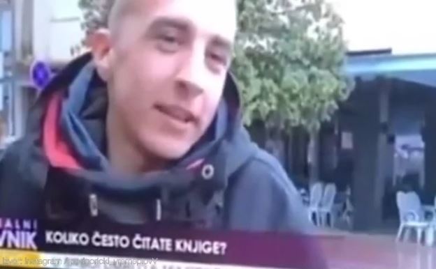 "Škola ništa ne pomaže" Mladića pitali koliko često čita, a njegov odgovor je RAZBJESNIO korisnike interneta (VIDEO)