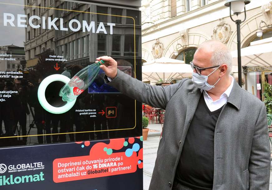 PRIMA AMBALAŽU, DAJE NOVAC U Beogradu postavljen prvi reciklomat