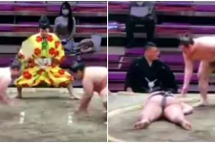 ŠOK U JAPANU! Sumo rvač preminuo nakon što mu je rival slomio vrat (UZNEMIRUJUĆI VIDEO)