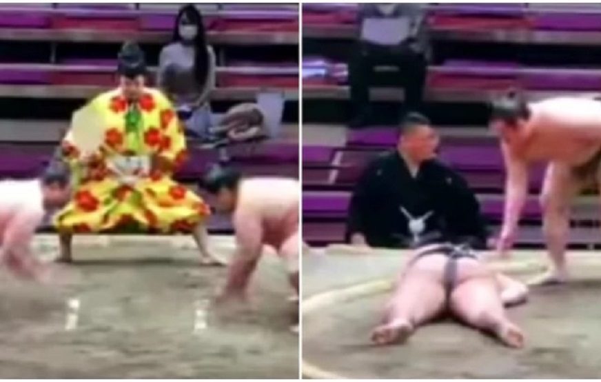 ŠOK U JAPANU! Sumo rvač preminuo nakon što mu je rival slomio vrat (UZNEMIRUJUĆI VIDEO)