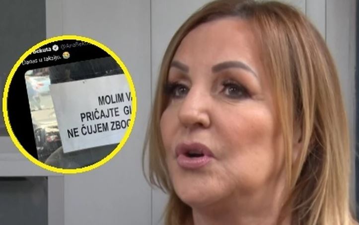 "Ja ne mogu da vjerujem" Ana Bekuta pokazala šta je zatekla u taksiju (FOTO)
