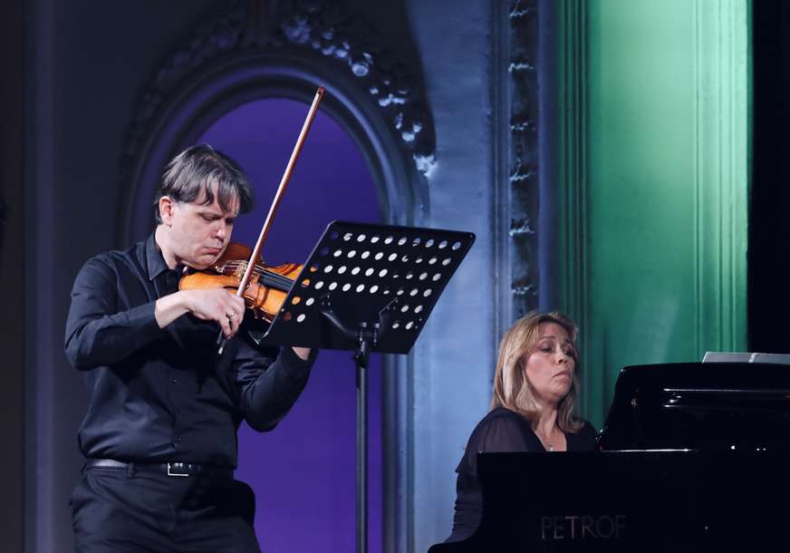 Koncert violiniste Marka Josifovskog i pijanistkinje Natalije Mladenović održan u Banskom dvoru