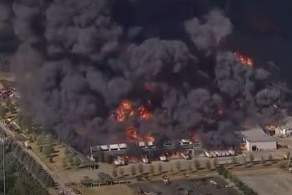Evakuisan krug od dva kilometra: Eksplozija u fabrici hemijskih proizvoda (VIDEO)