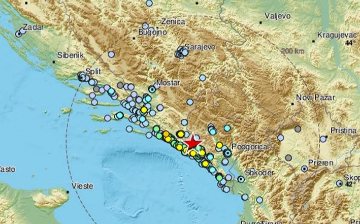 Tlo se ne šali: Zemljotres koji je pogodio Crnu Goru osjetio se i u Dalmaciji