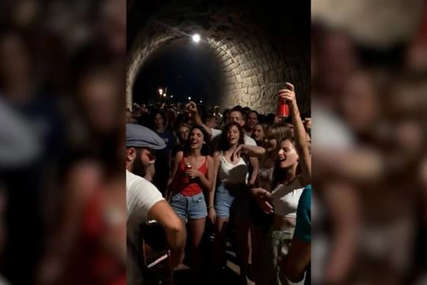 "KO NAS ZAVADI" Snimak iz tunela u Herceg Novom zapalio društvene mreže (VIDEO)