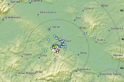 “TUTNJAVA I TRESKA” Novi zemljotres zabilježen u Banovini, osjetio se na području Petrinje i Siska