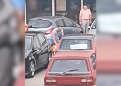 Prolaznici ŠOKIRANI PRIZOROM: Vlasnički pas i lutalica se poklali ispred ulaza u bolnicu, povrijeđen i vlasnik (VIDEO)